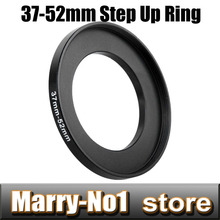 1pcs Black Step Up Filter Ring 37mm to 52mm 37mm-52mm 37-52mm for DSLR Lens Filter Stepping Adapter 2024 - buy cheap