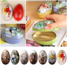 Caja de embalaje con forma de huevo de Pascua, recipiente creativo para dulces, para boda, cumpleaños, niños, diseño de conejo 2024 - compra barato