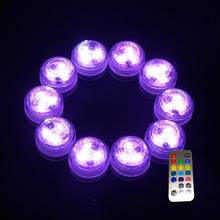 12pcs Waterproof Underwater Battery Powered Submersible LED Tea Lights Candle for Wedding Party With Remote Controller 2024 - buy cheap