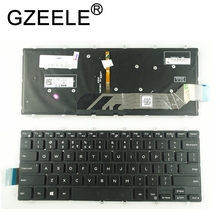 GZEELE Novo Laptop Inglês 14 Gaming teclado Retroiluminado para Dell Inspiron 7466 7467 14 14-7000-7466 7460 notebook backlight preto 2024 - compre barato