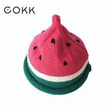 COKK Kids Winter Hats For Girls Boys Child Warm Knitted Cap Children Watermelon Winter Beanie Bone Bonnet Chapeu 2024 - buy cheap