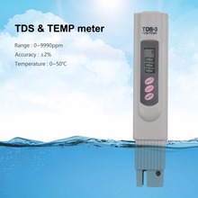 Цифровой TDS-измеритель, тестер качества воды, прибор для проверки чистоты аквариума, TDS-3 10 шт./лот 2024 - купить недорого