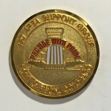 Monedas conmemorativas de metal militar personalizado, venta al por mayor, monedas de desafío de grupo de soporte 2024 - compra barato