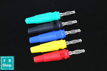 5pcs 4 mm banana plug 4mm soft glue non welded lantern type banana plug high elastic universal pen plug each color 2024 - buy cheap