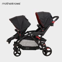 Load-bearing 25kg aluminum alloy twin stroller can sit and detachable high landscape light stack 2024 - buy cheap