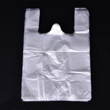 Bolsas transparentes de plástico con asa para embalaje de alimentos, bolsas de compras, supermercado, 20x30cm, 40/50/52/100 Uds., 100 Uds. 2024 - compra barato