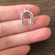 20PCS DIY Jewelry Making Good Luck Horseshoe Charms horse shoe Pendant Charm for Bracelets Necklaces Earrings Zipper Pulls 2024 - buy cheap