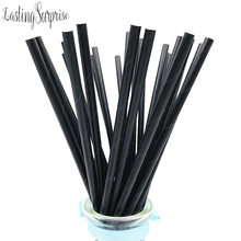 Paper Straws 100pcs Black White Paper Straws Paper Drinking Straws For Kids Birthday Party Wedding Decorations Baby Shower 2024 - buy cheap