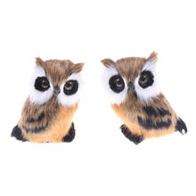 Artificial Animal 10x5cm Owl Toy Fur& Polyethylene Model Home Furnishing Decoration Christmas Gift For Baby 2024 - buy cheap