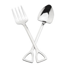 Stainless Steel Shovel Spoon and Fork Coffee Tea Spoon Dessert Snack Salad Fork Spoon Creative Fruit Forks Kitchen Tableware 2024 - buy cheap