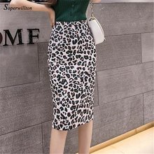 Print High Waist Long Pencil Skirts Slim Elastic Wrap hip Female Skirts Fower Casual Office Lady OL Skrits 2019 New Arrived 2024 - buy cheap