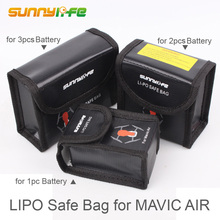 DJI MAVIC воздушная сумка для батареи Чехол для батареи Защитный чехол для хранения LiPo Взрывозащищенная безопасная сумка для dji mavic AIR Аксессуары 2024 - купить недорого