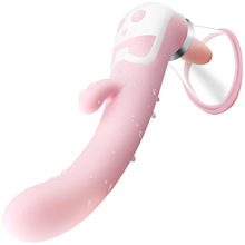 Vibrador de succión vaginal de 12 velocidades para mujer, estimulación del clítoris, lamer la lengua, pezón, vibrador de punto G con calefacción, Juguetes sexuales 2024 - compra barato