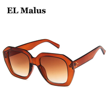 [EL Malus]New Retro Sun Glasses Women Girl Yellow Pink Lens Leopard Tan Shades Sexy Ladies Trendy Sunglasses Gafas Oculos De Sol 2024 - buy cheap