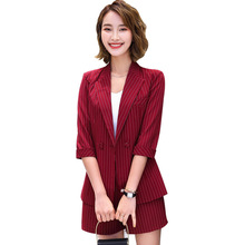 Professional trousers suit small suit jacket new spring and autumn fashion professional sleeve casual work clothes two-piece 2024 - buy cheap