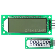 Módulo LCD de 2,4 pulgadas, pantalla LCD de 6 dígitos, 7 segmentos, HT1621, Driver IC LCD con punto Decimal, retroiluminación blanca para Arduino 2024 - compra barato