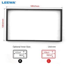 LEEWA 30pcs Car 2Din Radio Stereo Fascia Panel Frame For Honda FIT Chevrolet Epica Dash Frmae Installation Fitting Trim Kit 2024 - buy cheap