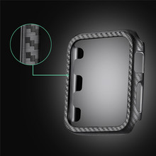 Thin Carbon Fiber PC Case for Apple Watch 7 Cover 41mm 45mm 40mm 44mm 42mm Protective Bumper for Iwatch Series 6 SE 5 4 3 Frame 2024 - buy cheap