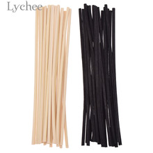 Lychee Life 20pcs 4mmx20cm Extra thick Rattan Reed Oil Diffuser Replacement Stick Incense Home Living Room Aromatic Incense 2024 - buy cheap