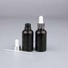 DIY Essential 20pcs x A++ 30ml/30cc Essential Oil Bottle 1oz Empty Glass Dropper Containers Silver Refillable Cosmetic Packaging 2024 - buy cheap