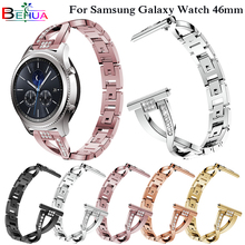 Сменный ремешок для часов Samsung Galaxy watch 46 мм 22 мм SM-R800 Ремешки для наручных часов со стразами 2024 - купить недорого