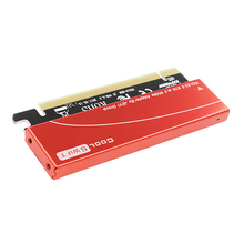 Адаптер Dovewill NVMe M.2 NGFF SSD на PCIE 3,0 X16, Расширительная карта с теплоотводом, чехол + 3 термопрокладки 2024 - купить недорого