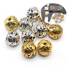 10pcs/20pcs Antique Silver Color beads Metal Hollow Zinc Alloy Flowers Beads Gold Tibetan Spacer Bead for Jewelry DIY Making 2024 - buy cheap
