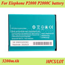 10PCS/LOT 3200mAh For Elephone P2000 P2000C Battery Batterie Bateria AKKU Accumulator PIL Cell Phone 2024 - buy cheap