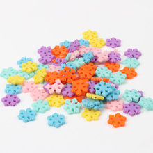 Mix Colorful Snowflake Shape Acrylic Spacer Beads For Decoration Jewelry Making DIY Accessories 12mm 100pcs 2024 - buy cheap