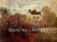 High Quality Landscape art Monet oil Painting Reproduction The Artist's Garden at Argenteuil Hand painted 2024 - buy cheap