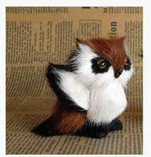 cute simulation brown owl toy lifelike small owl doll about 9x6x8cm 2024 - buy cheap