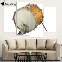 HD print 4 piece Classical Music Drums wall art canvas painting posters and prints framed modular canvas art home decor CU-2538C 2024 - buy cheap