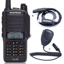 Рация Baofeng UV-XR, 10 Вт, 4800 мА ч, водонепроницаемая, Двухдиапазонная, для любительской двусторонней радиосвязи, один динамик, микрофон, один кабель для программирования 2024 - купить недорого