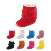 2017 inverno sapatos de neve botas de bebê berço bebe menino menina super manter sapatos quentes infantil da criança meados de bezerro botas 0-18 meses 2024 - compre barato