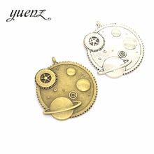 YuenZ 2pcs Antique silver Plated Planet Charm Pendants Jewelry Diy Jewelry Accessories Making DIY Findings L102 2024 - buy cheap