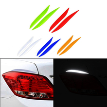 2pcs Car Fog LED Strip Reflective Warning Sticker For Audi A3 A4 B7 B8 B6 A6 C6 C5 Q5 Nissan Qashqai Juke X-trail T32 2024 - buy cheap