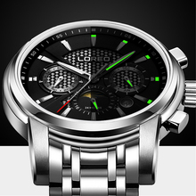 LOREO Multifunction Automatic Mechanical Mens Watches Top Brand Luxury Business Watch Stainless Steel Case Sport Watch relogio 2024 - buy cheap