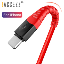 !ACCEZZ 8 Pin USB Charger Cable For iPhone X XS MAX XR 8 7 6 6s 5 5s Plus iPad Lighting Cord Fast Data Charging Cables iOS 11 12 2024 - buy cheap