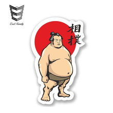 EARLFAMILY 13cm x 6.5cm Sumo Wrestler Sticker Bumper Window Decal Car Aufkleber JDM Auto Motor Decoration Waterproof Car Sticker 2024 - buy cheap