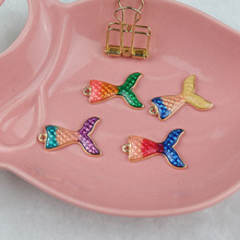 Pingente em liga metálica de sereia, múltiplas cores, decoração artesanal, achados, acessórios de fabricação de joias, com 10 peças 2024 - compre barato