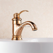 Bathroom Latin Basin Rose Golden Faucets Antique Brass Material Deck Mounted Mixer Taps RS304 2024 - buy cheap