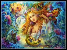 Needlework for embroidery DIY French DMC High Quality - Counted Cross Stitch Kits 14 ct Oil painting - Water Faery 2024 - buy cheap