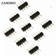 20pcs/lot, 4pin RGB connector, 4 pin needle, male type double 4pin, for 3528 5050 RGB LED strip connector 2024 - buy cheap