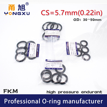 Fluorine rubber Ring Black FKM O-rings Seal CS5.7mm OD30/35/40/50*5.7mm O Ring Seal Gasket Oil Ring Fuel Sealing Washer 2024 - buy cheap