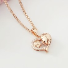 585 Gold Pendants Mother and Son Religious Orthodox Pendant Women Men Jewelry 585 Rose Gold Color Necklace Pendants Women 2024 - compre barato