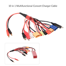 10 in 1 Lipo Battery Multi Charging Plug Convert Charger Cable for Traxxas HSP Redcat RC4WD Tamiya Axial SCX10 D90 HPI RC Car 2024 - buy cheap