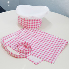 Uniforme de cocinero para niños, chaqueta de cocina, delantal, sombrero, ropa de Chef, trajes de espectáculo 2024 - compra barato