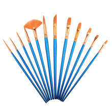 12Pcs/Set Watercolor Gouache Paint Brushes Different Shape Round Pointed Tip Nylon Hair Painting Brush Set Art Supplies -30 2024 - buy cheap