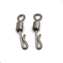 Conector de rolamento de aço inoxidável 10 fábricas, dobra giratória #8 #10 #12 #, conector de gancho isca de pesca com acessórios de encaixe 2024 - compre barato