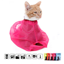 Multi-function Cat Grooming Bathing Bag Mesh Anti-Scratch Anti-bite Nail Trimming Injecting Examining Cat Washing Bag Pet Supply 2024 - buy cheap